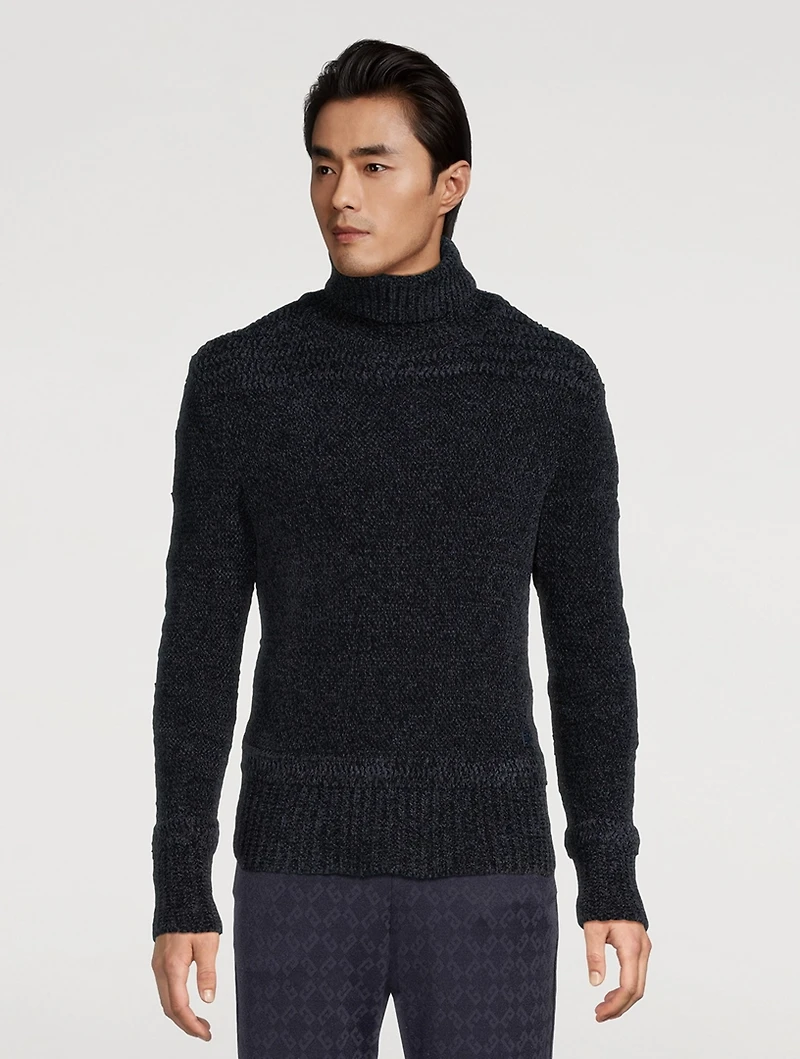 Chenille Turtleneck Sweater