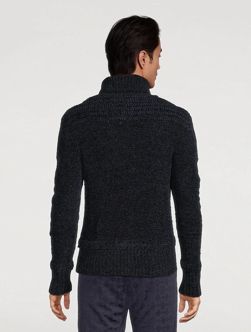 Chenille Turtleneck Sweater