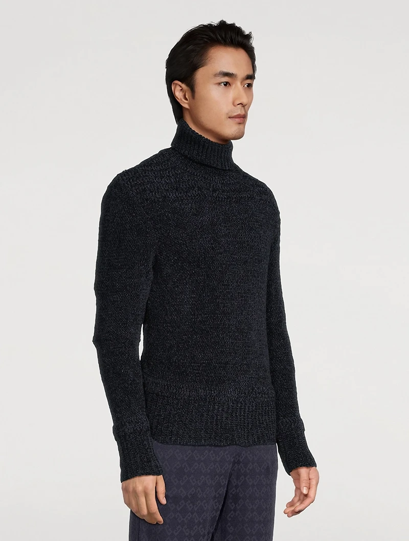 Chenille Turtleneck Sweater