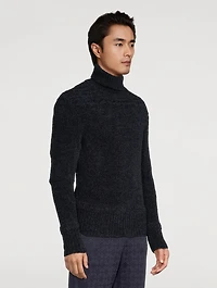 Chenille Turtleneck Sweater
