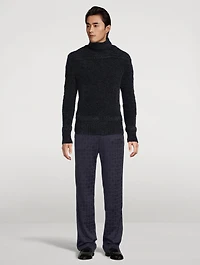Chenille Turtleneck Sweater