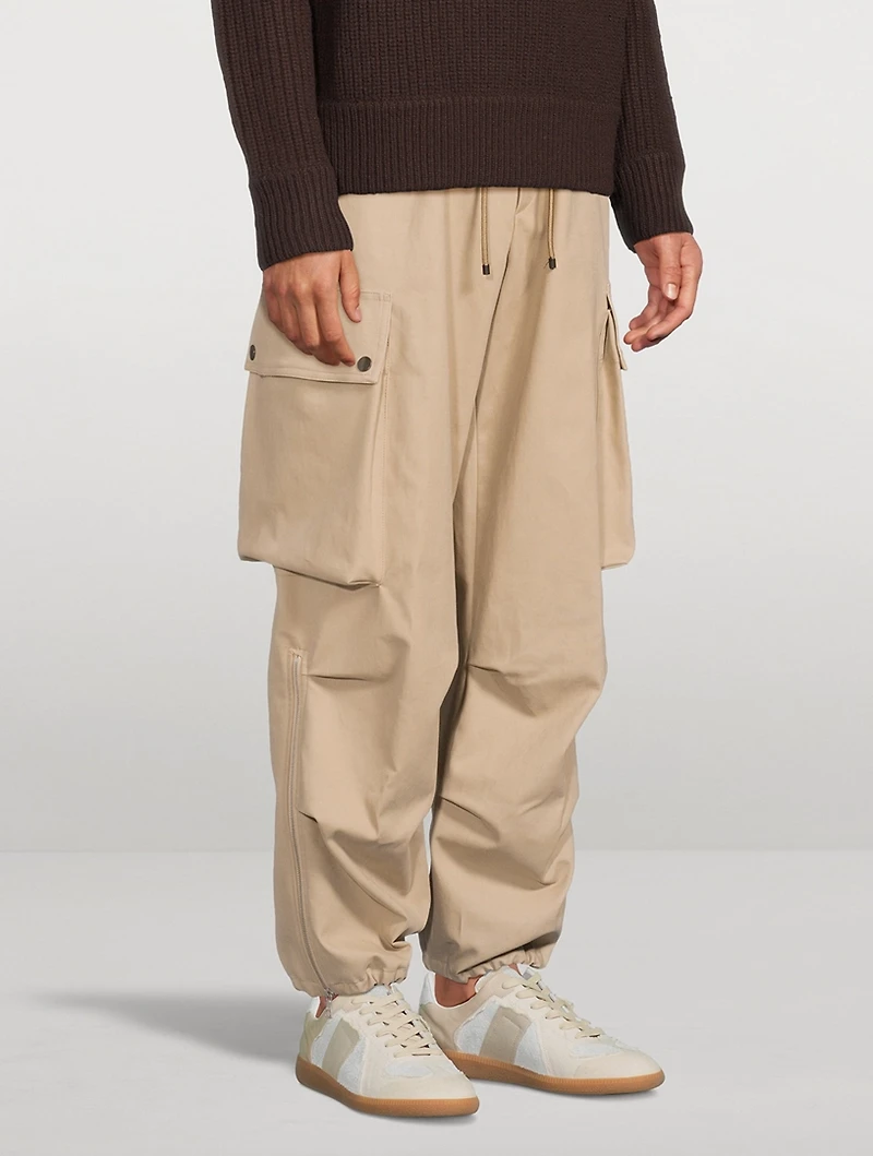Drawstring Cargo Pants