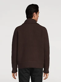 Mudra Wool Long-Sleeve Polo Shirt
