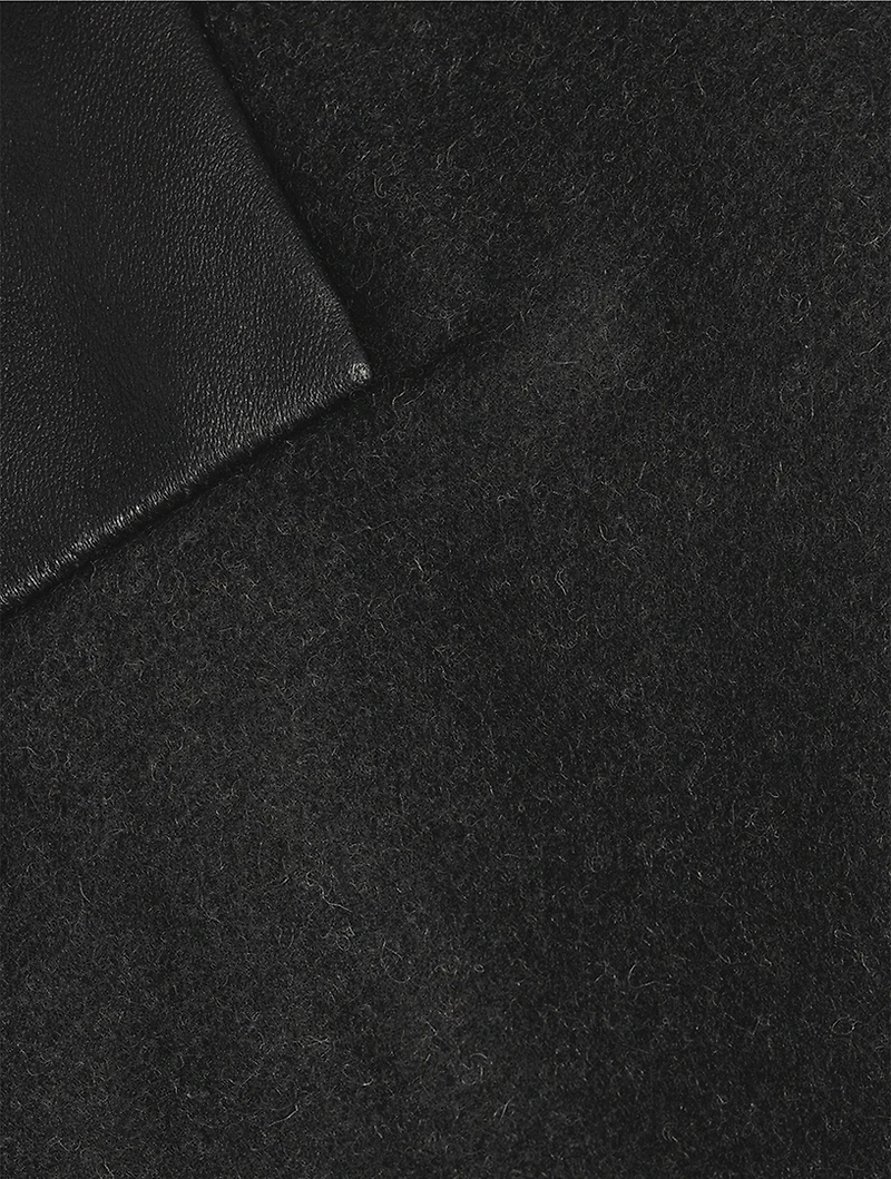Mixed-Media Bomber Jacket
