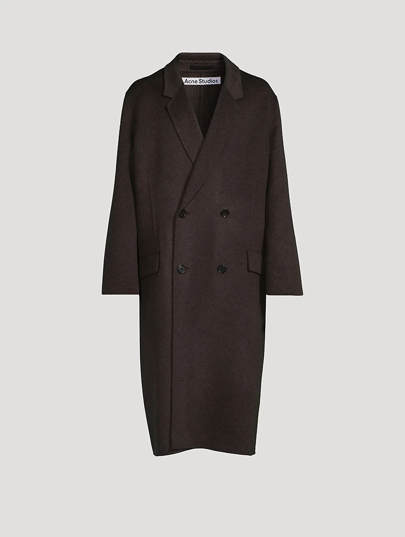 Double-Breasted Wool Coat