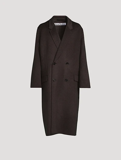 Double-Breasted Wool Coat