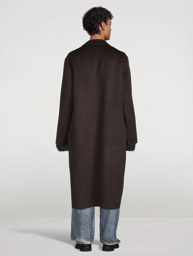 Double-Breasted Wool Coat