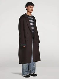 Double-Breasted Wool Coat