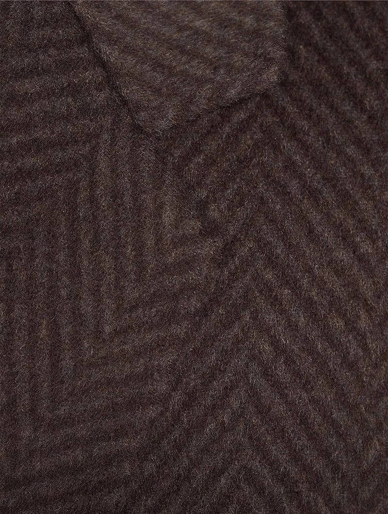 Double-Breasted Wool Coat