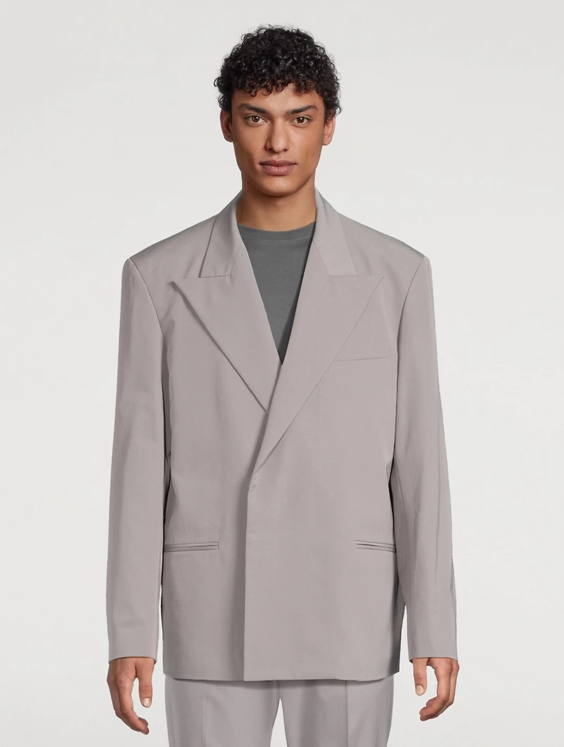 Double-Breasted Suit Jacket