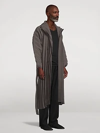 Edge Pleated Trench Coat