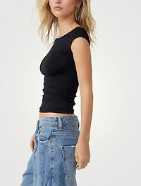 Low-Back Seamless T-Shirt