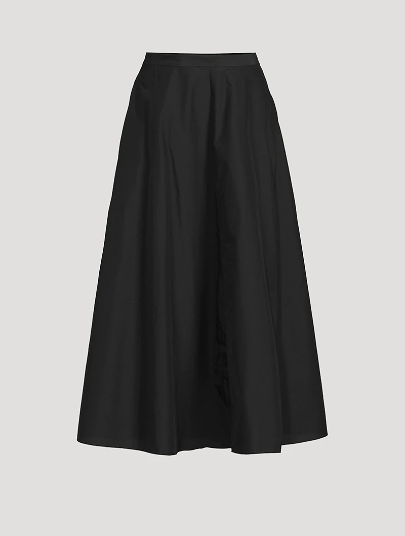 Poplin Midi Skirt
