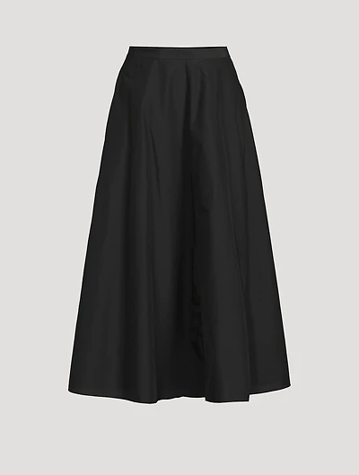 Poplin Midi Skirt
