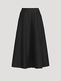 Poplin Midi Skirt