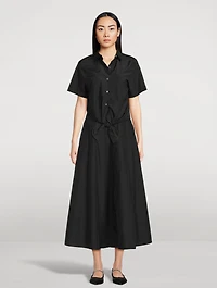 Poplin Midi Skirt