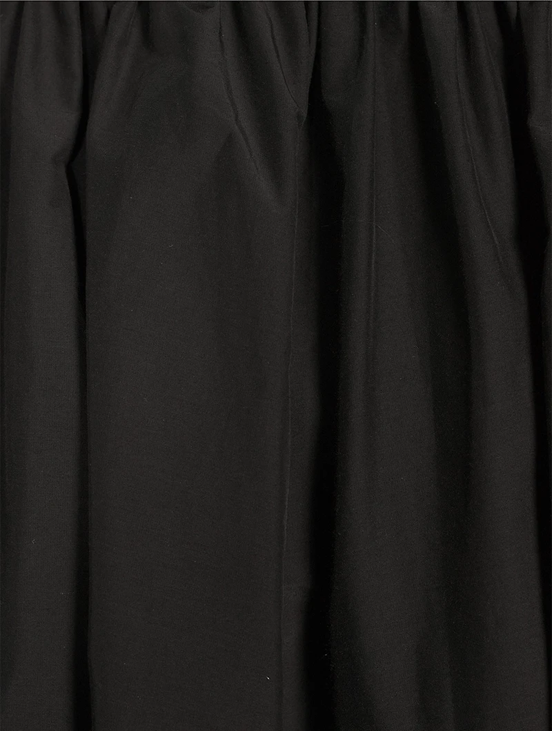 Poplin Midi Skirt