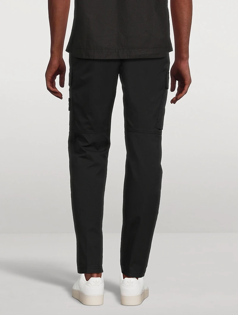 Stretch Cotton Cargo Pants