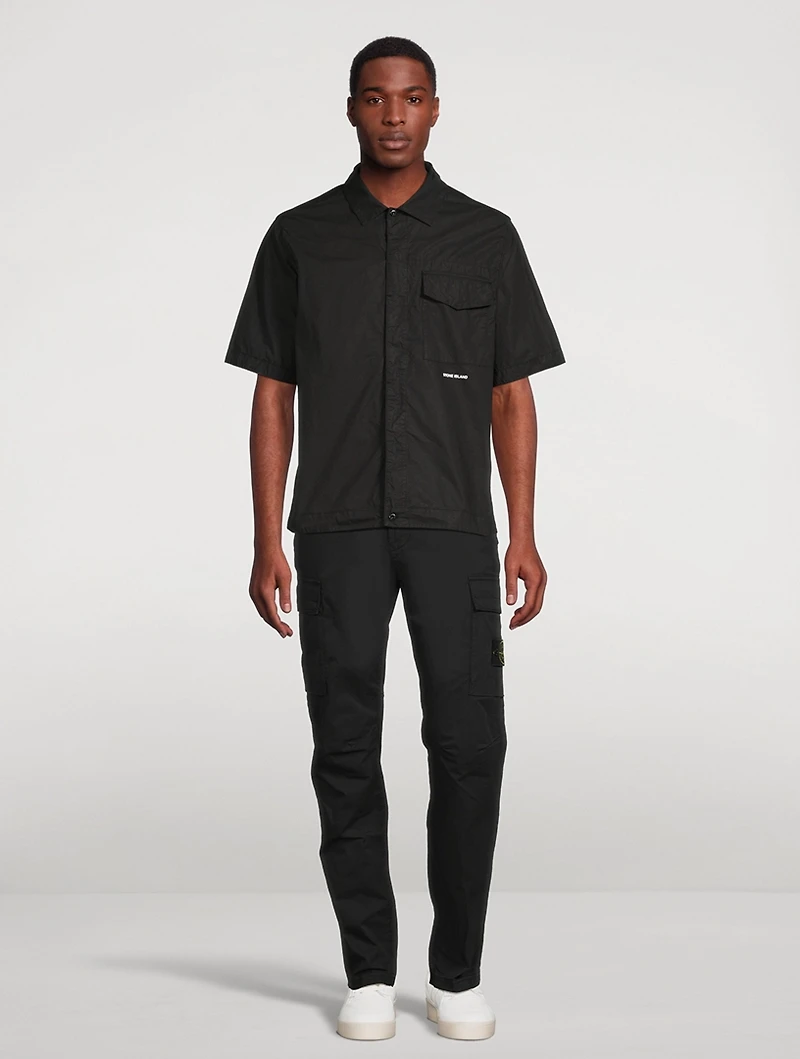 Stretch Cotton Cargo Pants