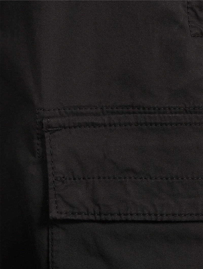 Stretch Cotton Cargo Pants