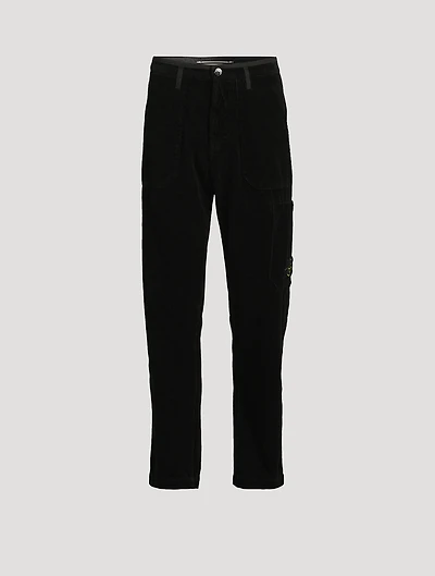 Corduroy Tapered-Leg Pants