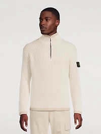 Mockneck Ribbed Sweater