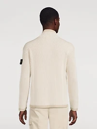 Mockneck Ribbed Sweater