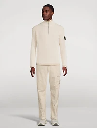 Mockneck Ribbed Sweater