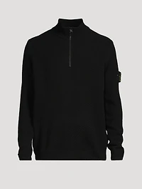 Wool Quarter-Zip Sweater