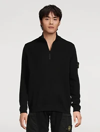 Wool Quarter-Zip Sweater