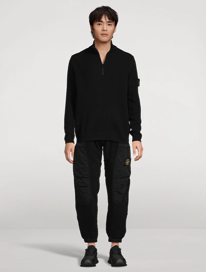 Wool Quarter-Zip Sweater