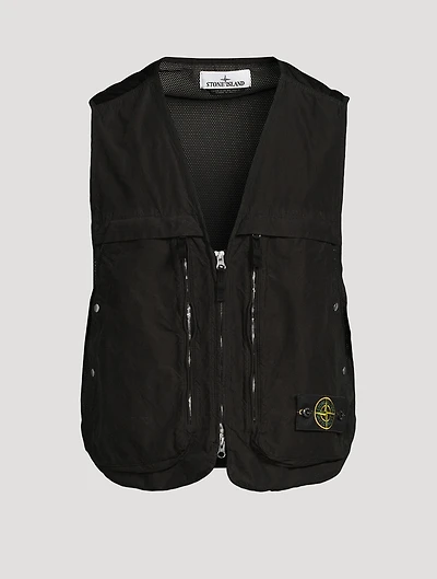 Zip Vest With Mesh Back