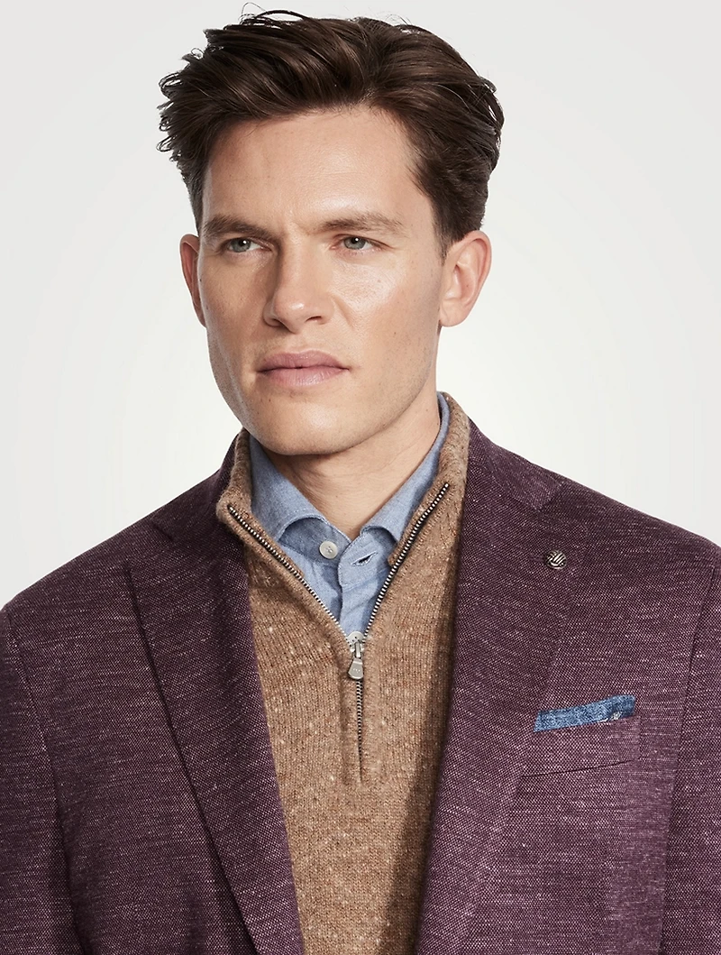 Wool Silk And Linen Jacket