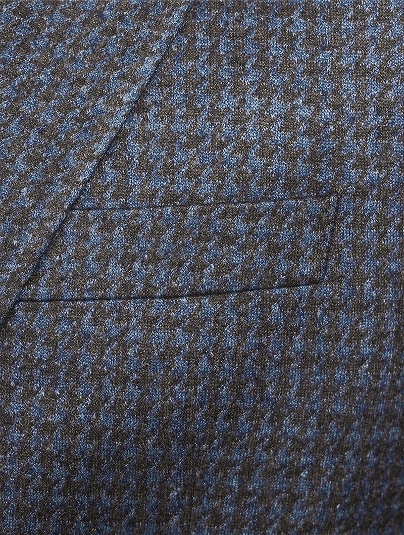 Hartford Houndstooth Silk and Cashmere Jacket
