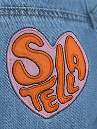 Logo Patch Straight-Leg Jeans