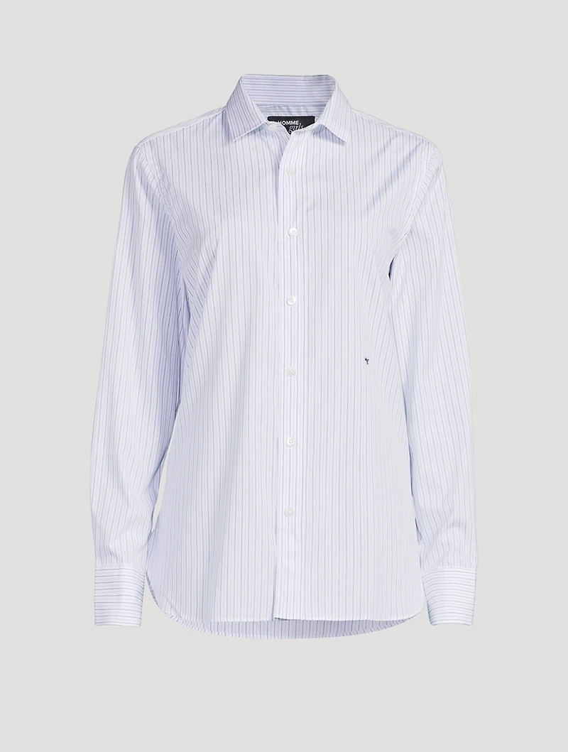 Poplin Shirt Stripe Print