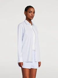 Poplin Shirt Stripe Print