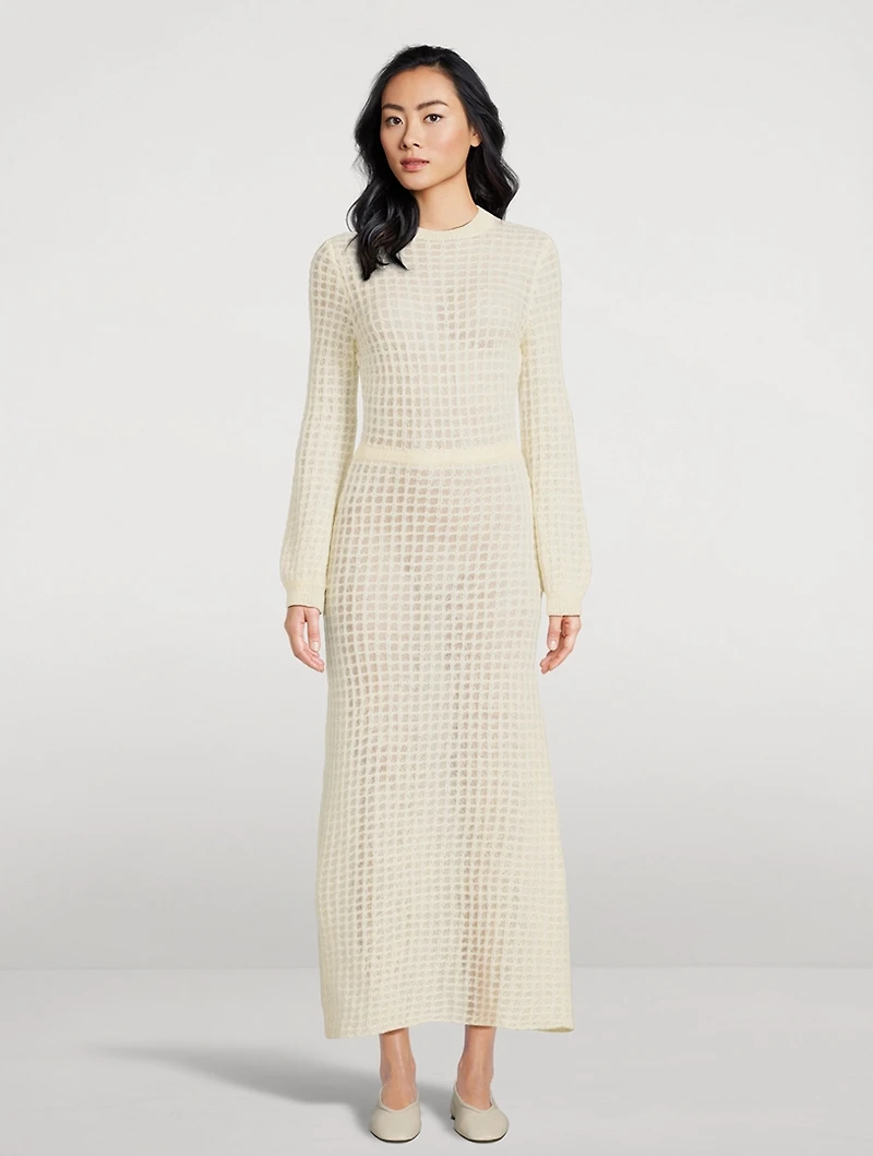 Alfil Alpaca Knit Maxi Dress