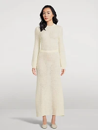 Alfil Alpaca Knit Maxi Dress