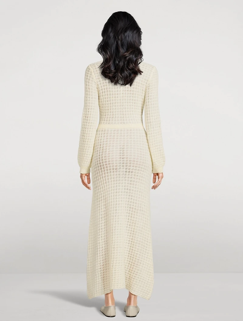 Alfil Alpaca Knit Maxi Dress