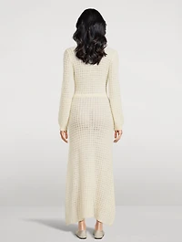 Alfil Alpaca Knit Maxi Dress