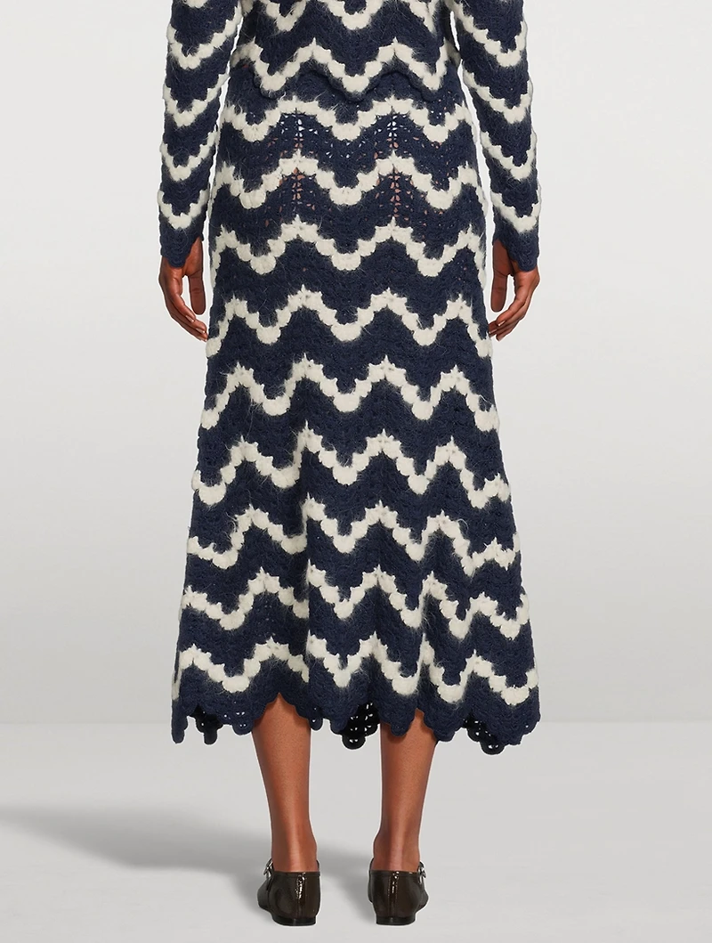 Safi Alpaca Crochet Midi Skirt