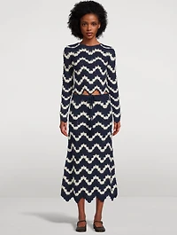 Safi Alpaca Crochet Midi Skirt
