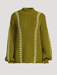 Mayu Oversized Alpaca Turtleneck Sweater