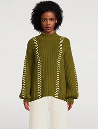 Mayu Oversized Alpaca Turtleneck Sweater