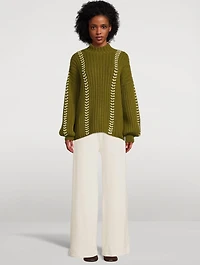 Mayu Oversized Alpaca Turtleneck Sweater