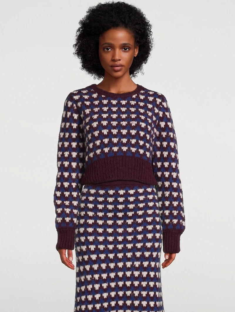 Nuna Alpaca And Wool Cropped Sweater