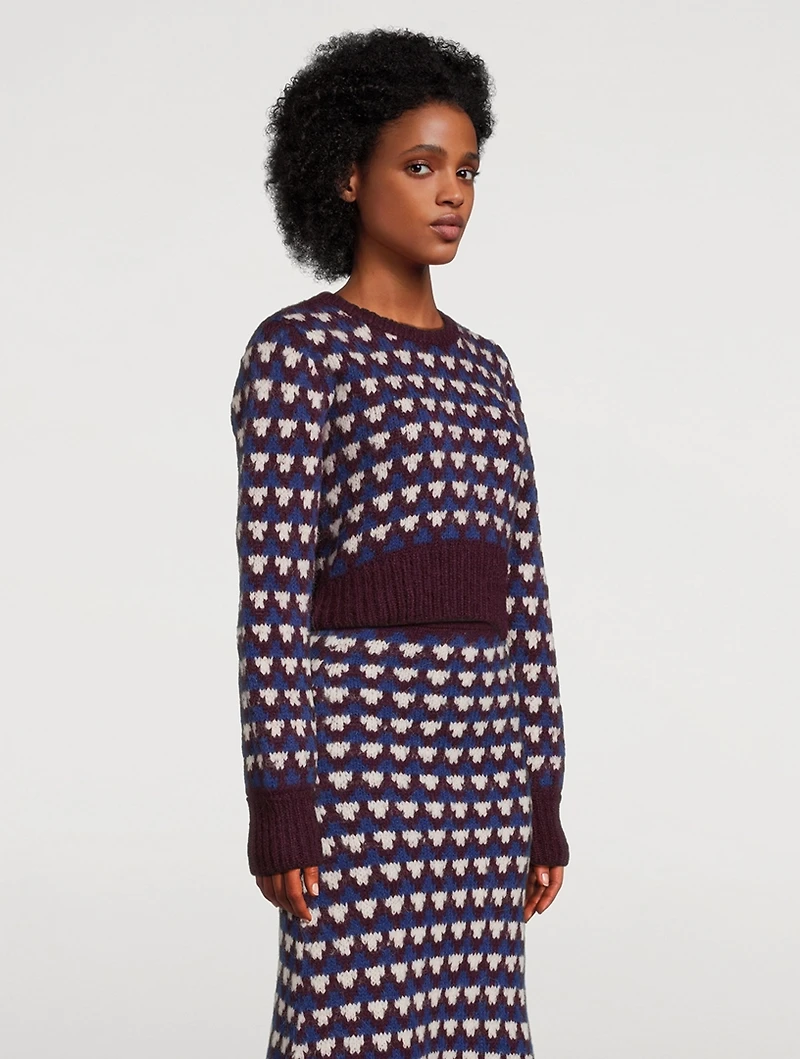 Nuna Alpaca And Wool Cropped Sweater