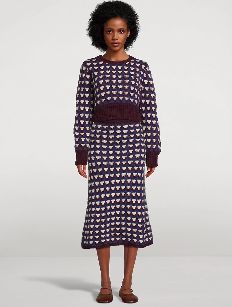 Nuna Alpaca And Wool Cropped Sweater
