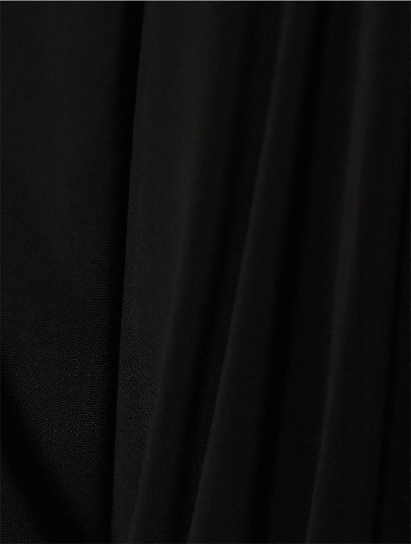Dolman-Sleeve Fishtail Gown